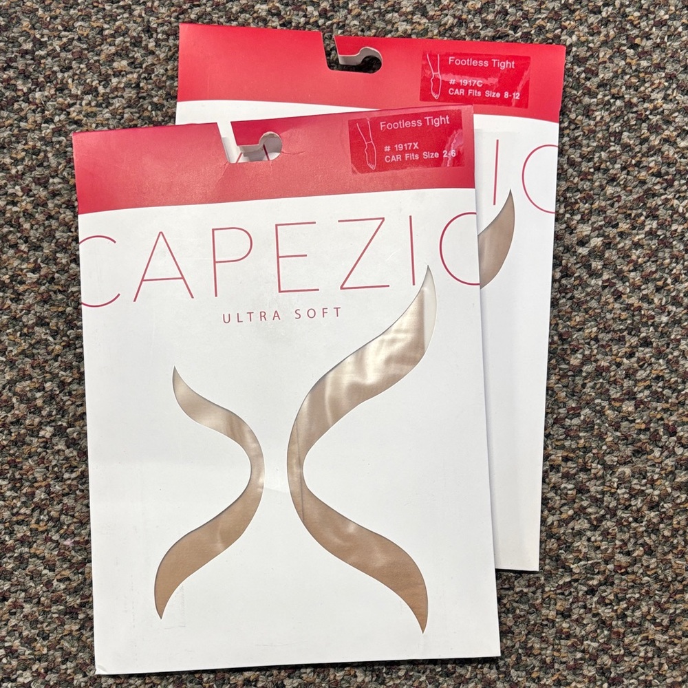Capezio Ultra Soft Footless Tights in CAR (nude color)